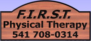 F I R S T Physical Therapy sign
